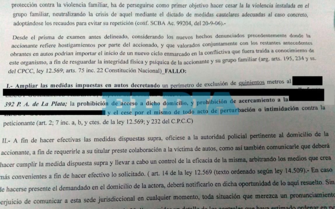 Violencia de género: tiene una perimetral de cinco cuadras y denuncian que puso un negocio a 200 metros