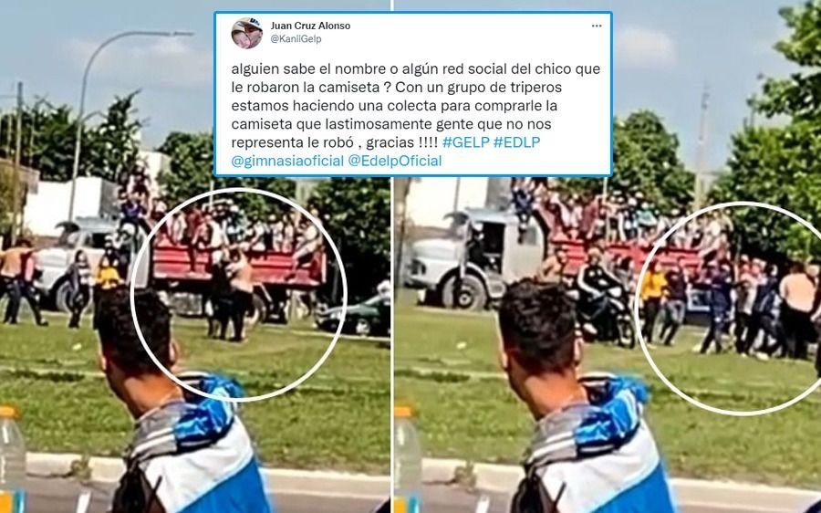 Para aplaudir: hinchas triperos buscan al chico de Estudiantes agredido para regalarle una camiseta