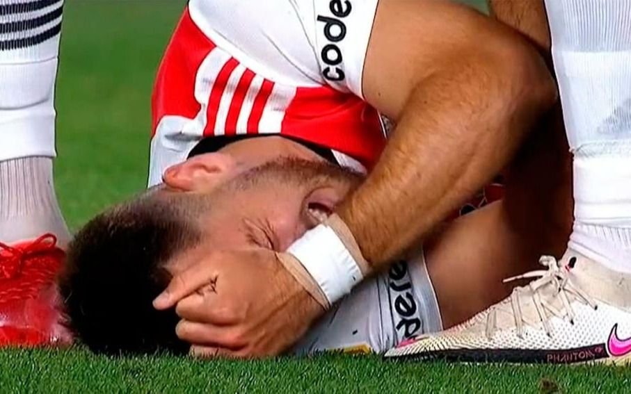 River: Felipe Peña emocionó a los hinchas con un mensaje tras lesionarse gravemente