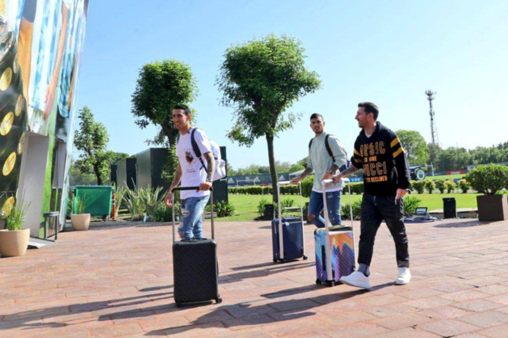 Messi, que está en duda, ya trabaja en el predio de Ezeiza