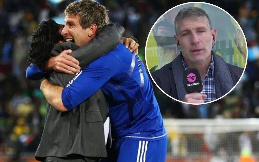 Martín Palermo rompió en llanto cuando le preguntaron por Maradona
