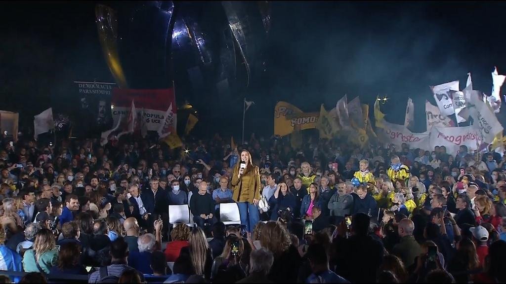 El cierre de Vidal, con Macri, Larreta y al grito de “Basta”