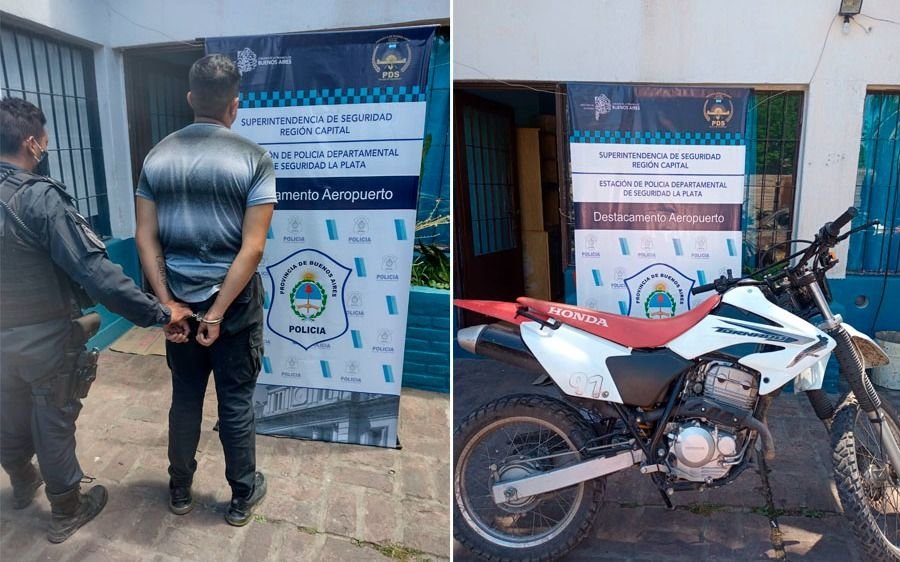 Tenía arresto domiciliario e intentó escapar de un control con una moto robada en Villa Alba