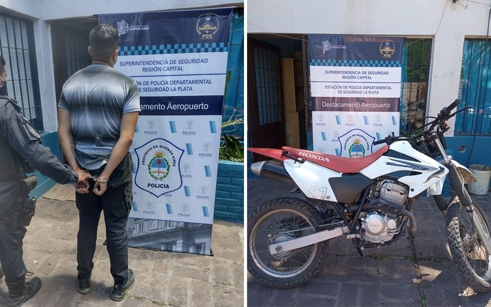 Tenía domiciliaria y salió a pasear en una moto robada en el centro