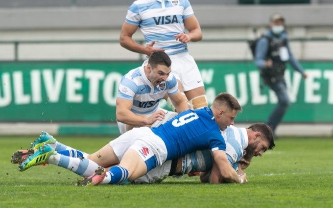Los Pumas le ganaron a Italia y cortaron el maleficio de las siete derrotas al hilo