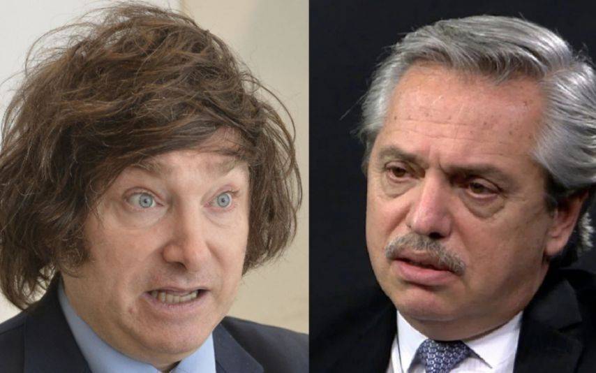 Javier Milei apuntó duramente a Alberto Fernández, tras sus dichos en Plaza de Mayo