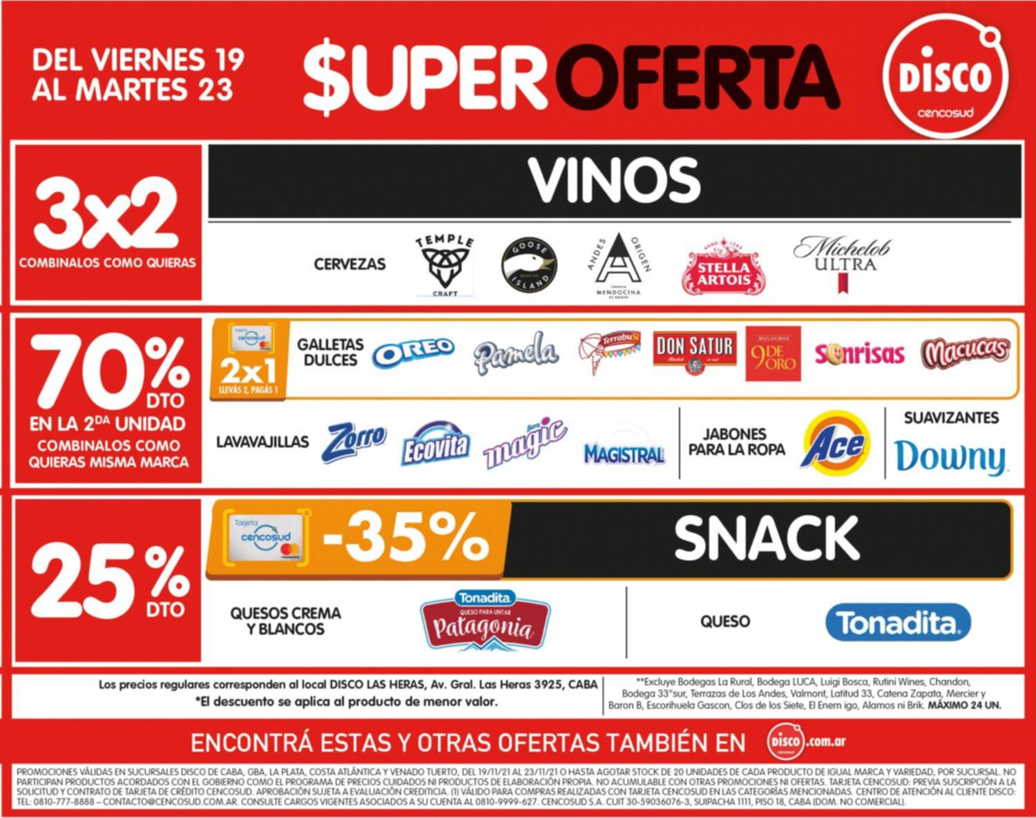 Aprovechá la Súper Oferta del viernes 19 al martes 23