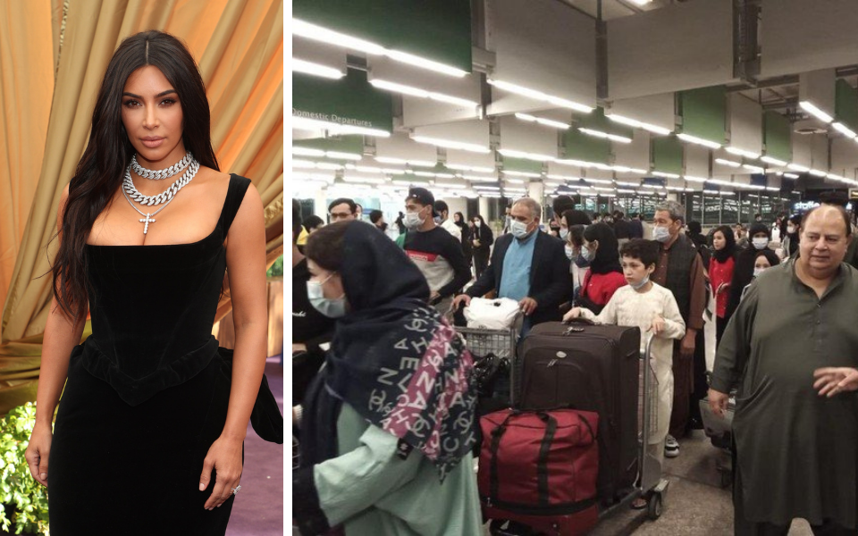 Futbolistas afganas fueron evacuadas a Reino Unido con ayuda de Kim Kardashian