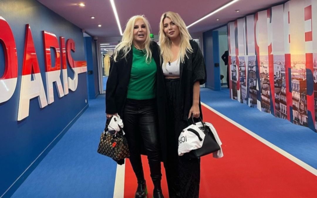 Susana Giménez y Wanda Nara, juntas en París en el estadio del PSG