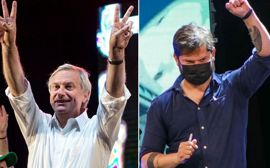 Gabriel Boric y José Antonio Kast van a segunda vuelta presidencial en Chile