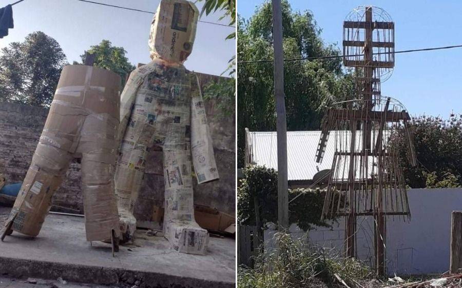 Arranca diciembre y en La Plata iniciaron los preparativos con los muñecos para despedir el 2021