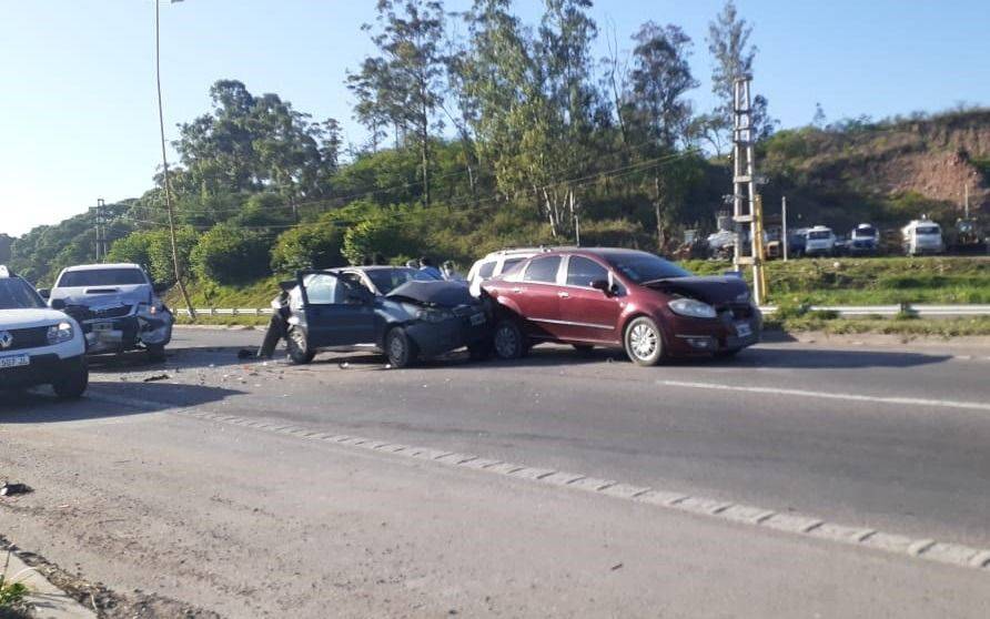 Jujuy: impactante choque en cadena de 22 autos