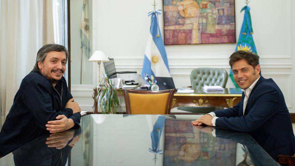 Máximo y Kicillof, juntos y con mensajes al Presidente