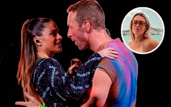 Incómodo: Camila Homs fue a ver a Coldplay con su nueva pareja y vio a Tini Stoessel