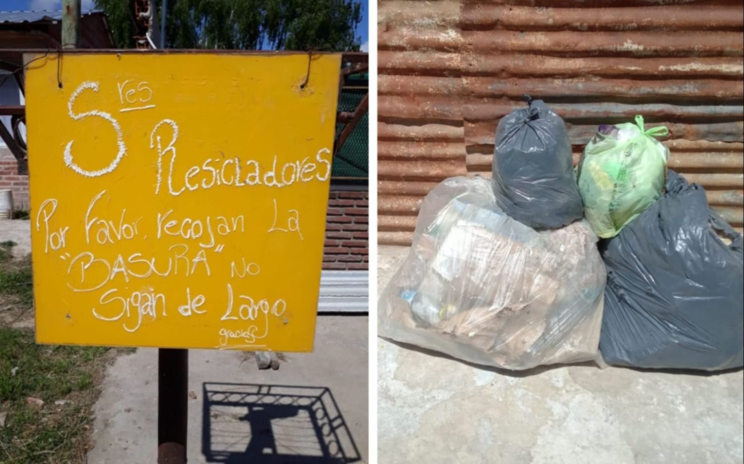 "No sigan de largo": el pedido de los vecinos de un barrio platense a los camiones recolectores de basura