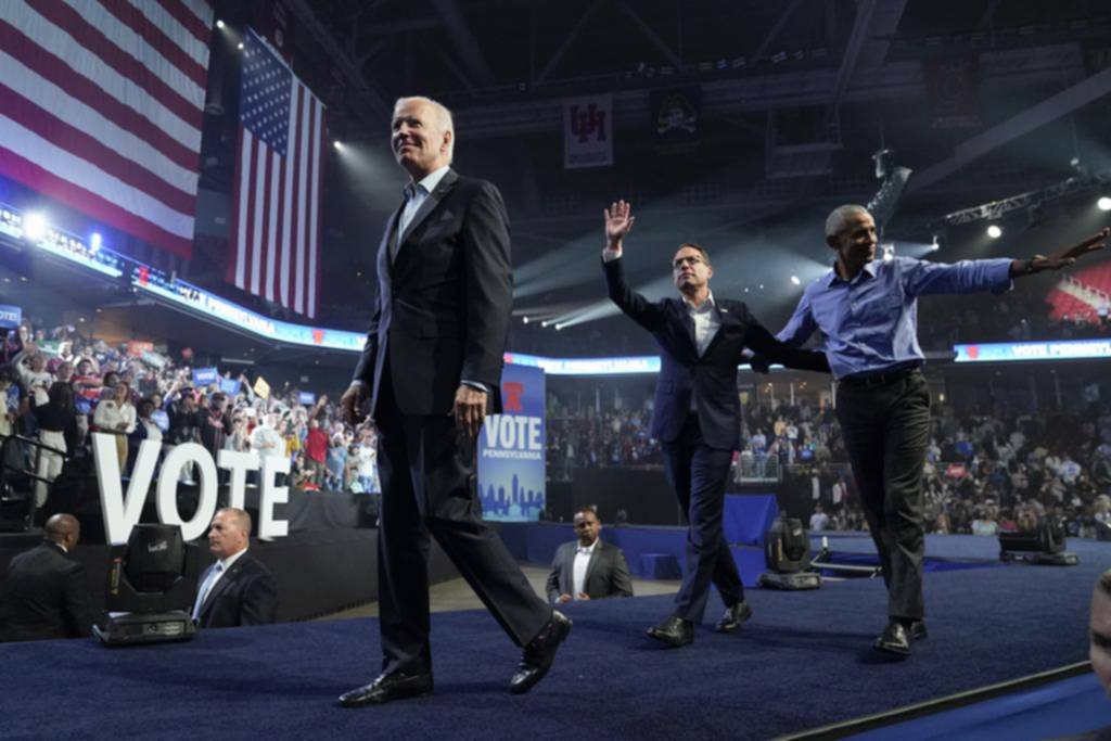 Tres para triunfar: Biden, Obama y Trump, de campaña electoral