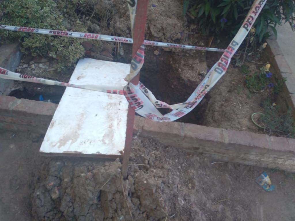 Peligro en 89 entre 4 y 5 por una obra inconclusa