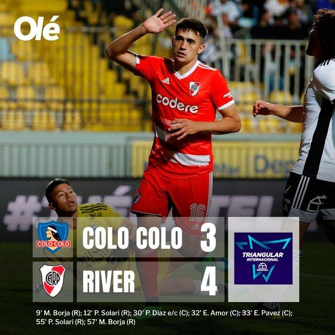 River se paseó por Viña con un 4-3 sobre Colo Colo