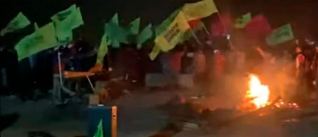 Acampe y más tensión en la interna de la Uocra