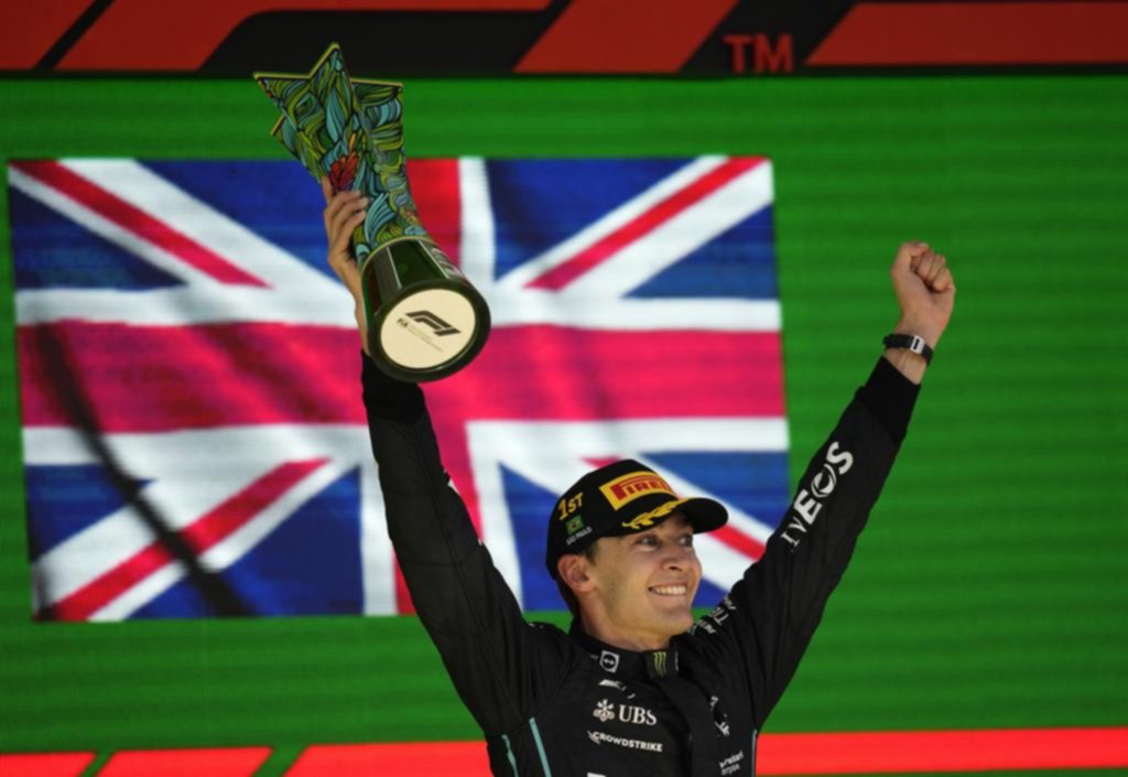 Russell se dio el gusto de ganar su primera carrera en Fórmula 1