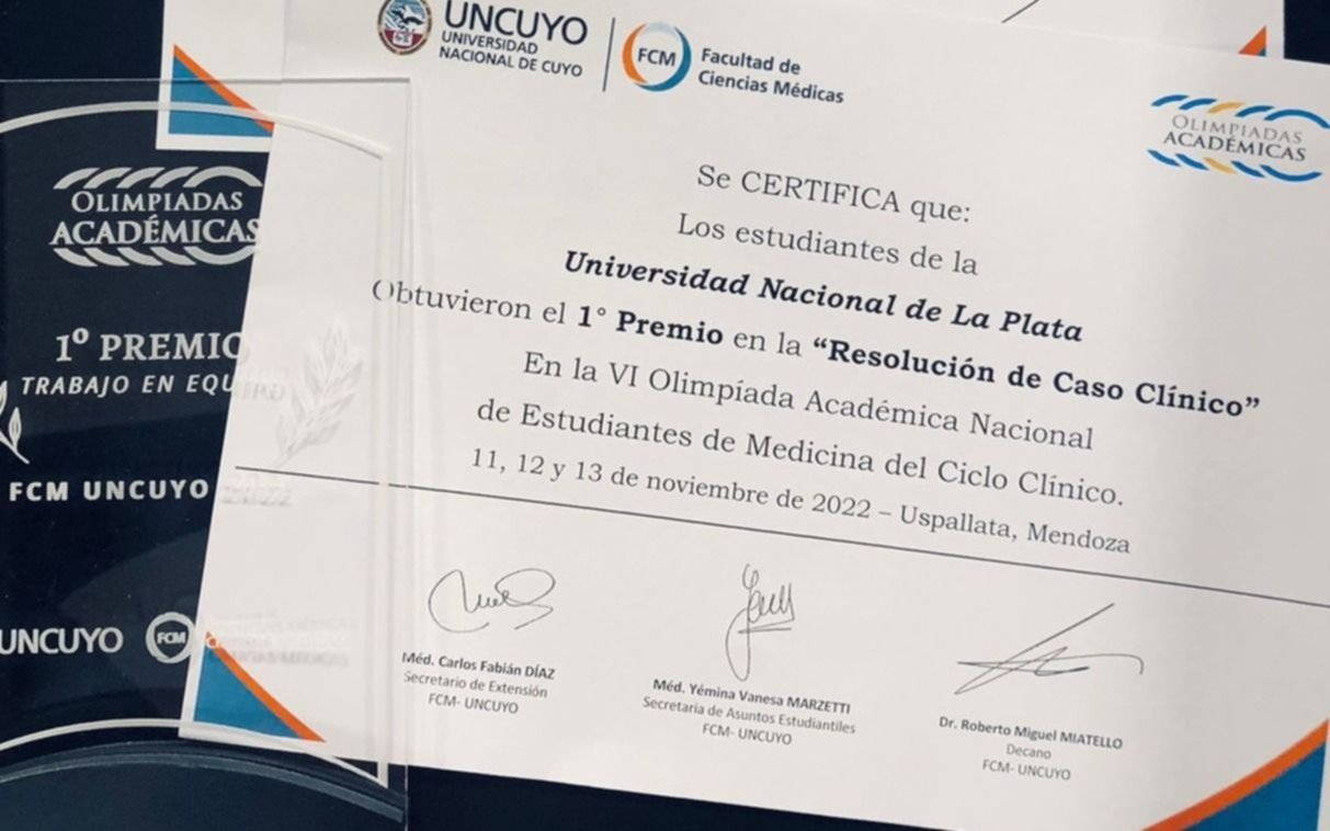 Logro de estudiantes de Medicina en una olimpiada
