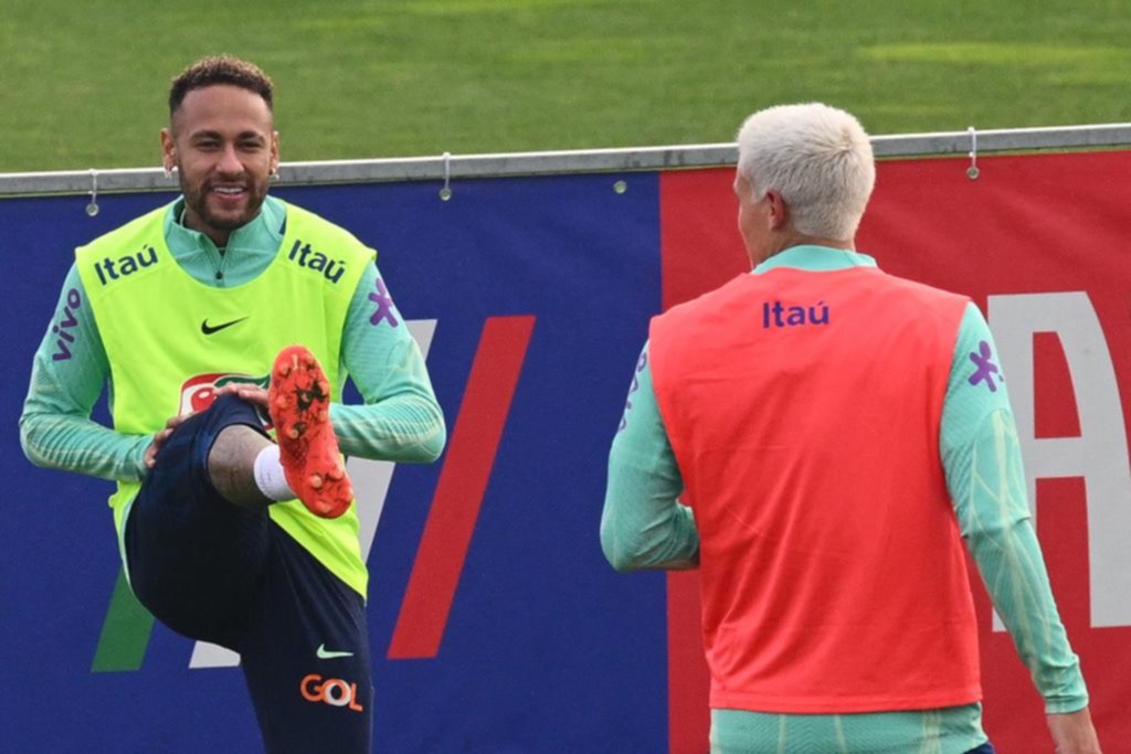 Neymar, en Turín, con la selección de Brasil