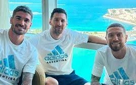 Mate y buena onda: Como arrancó la jornada en el campamento argentino