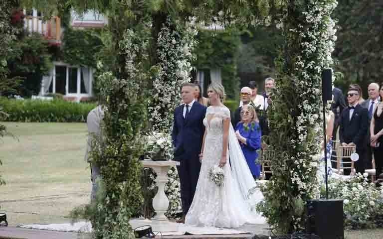 Los detalles de la impactante fiesta de casamiento de Alejandro Fantino y Coni Mosqueira  