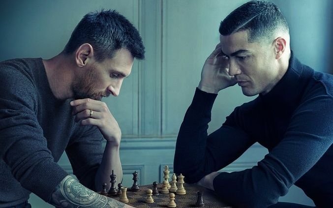La foto que unió a leyendas de Qatar 2022 como Messi y Cristiano, en una campaña publicitaria