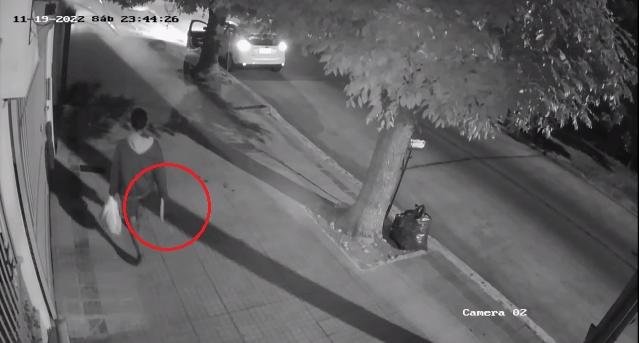 Caminaba por Los Hornos y terminó yéndose en auto