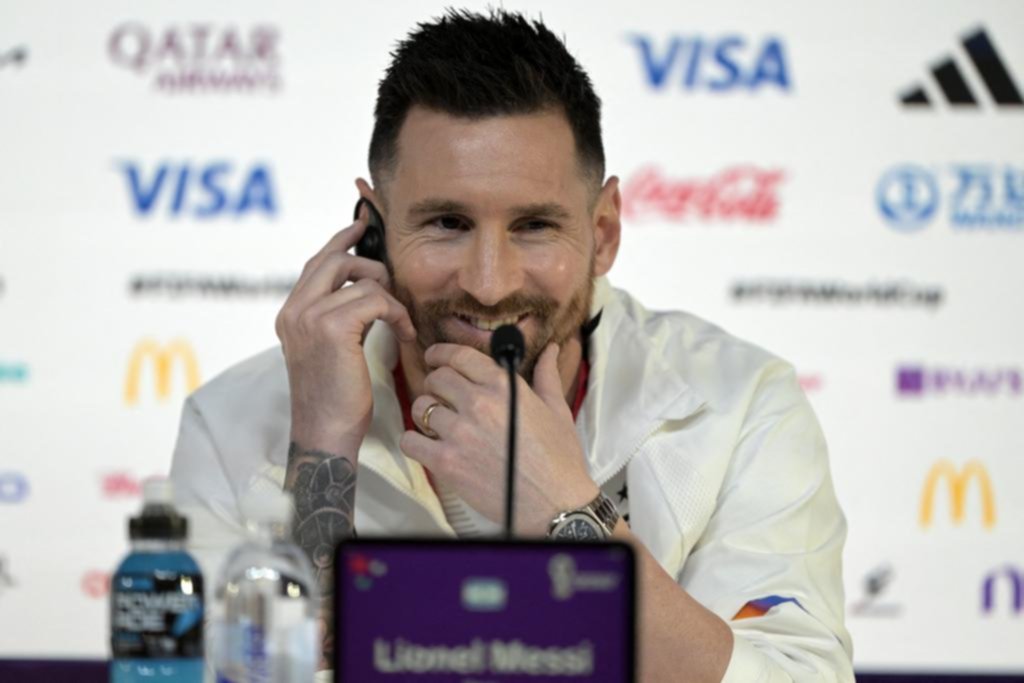 Lionel Messi: en su primera función reventó la sala de prensa