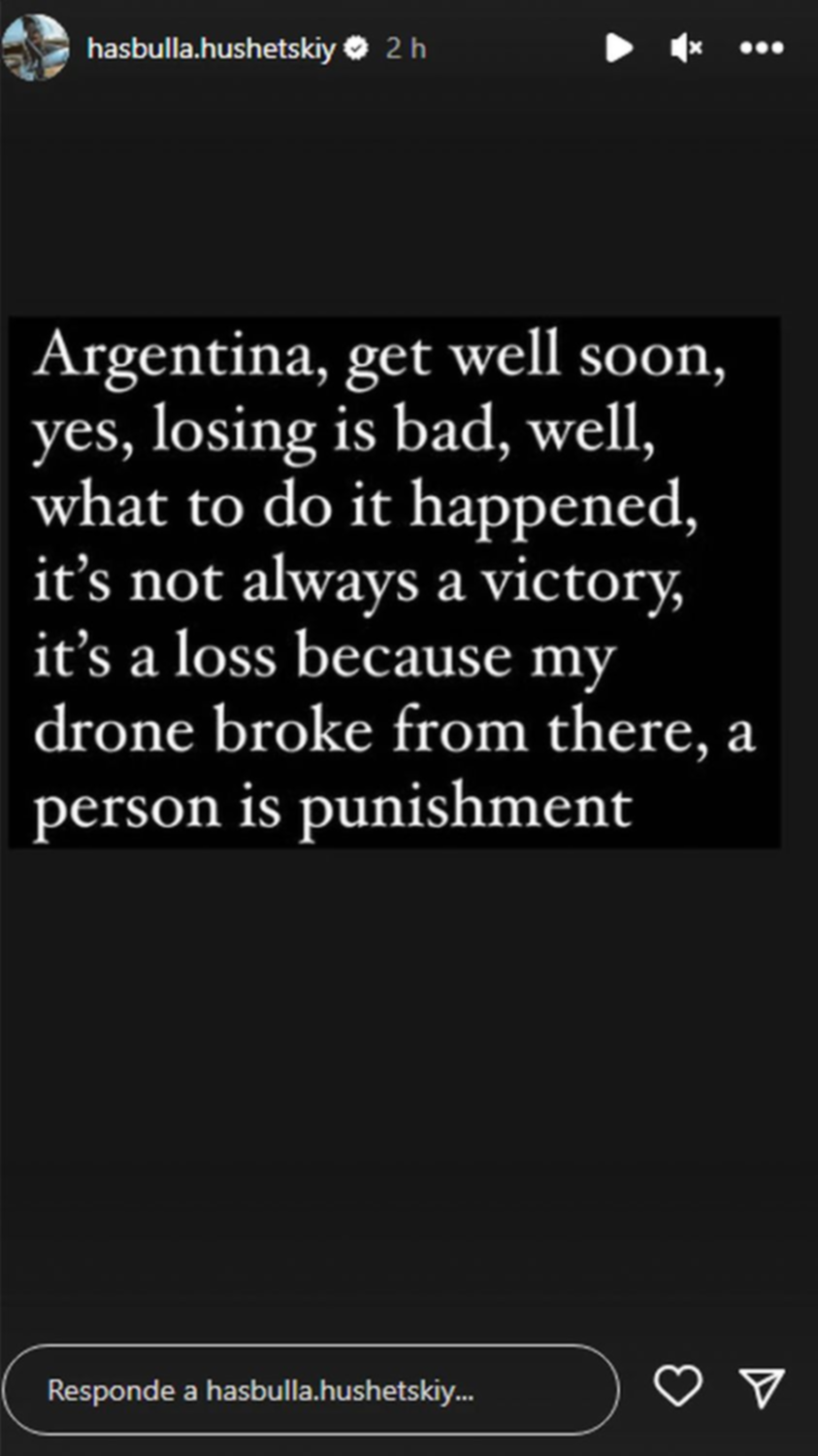 Polémico descargo de Hasbulla tras la derrota de Argentina: 