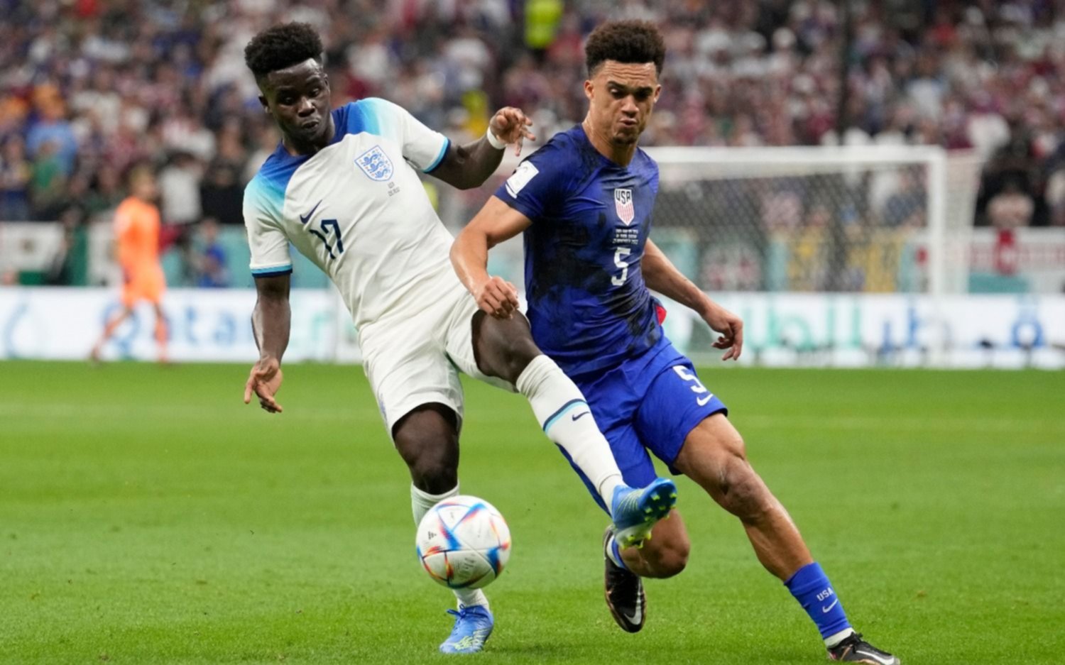 Inglaterra y Estados Unidos: parejo y no pudieron romper el cero