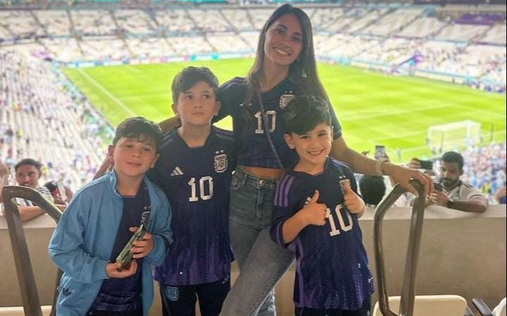 Antonela y el apoyo familiar para Messi, después del triunfo ante México: "Cómo te amo"