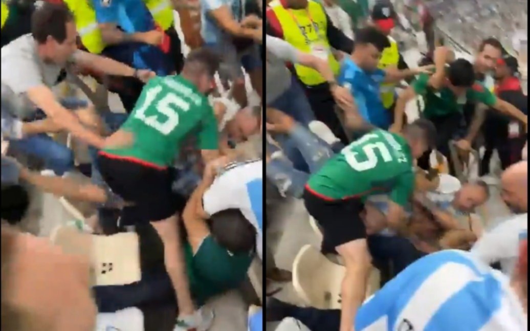 Dos argentinos detenidos en Qatar, tras los incidentes en el partido de Argentina y México