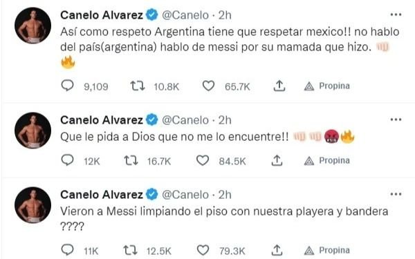 "¡Que le pida a Dios que no me lo encuentre!": insólita amenaza del boxeador mexicano Canelo Alvarez a Messi
