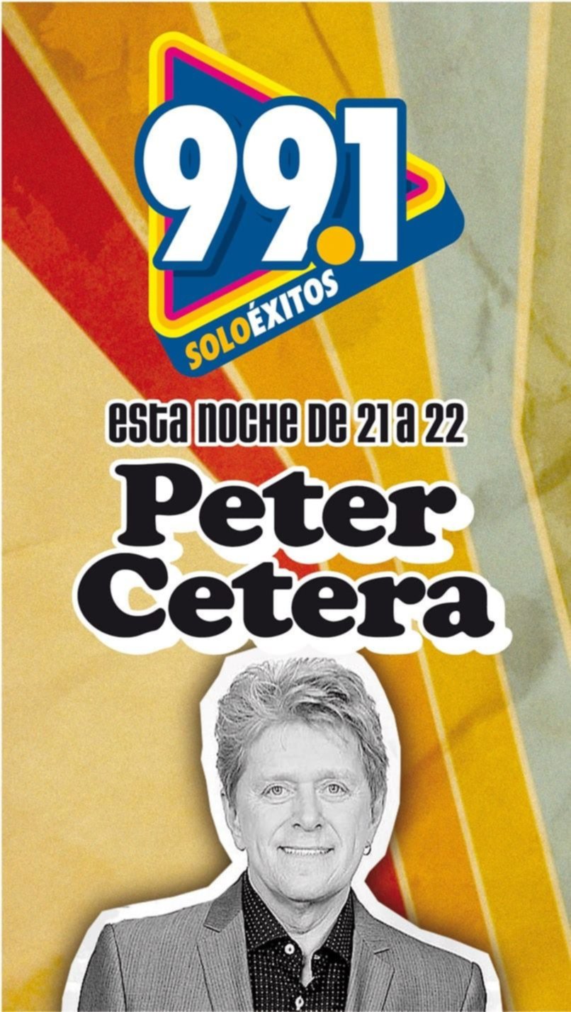 Peter Cetera será protagonista esta noche del especial de Éxito FM 99.1