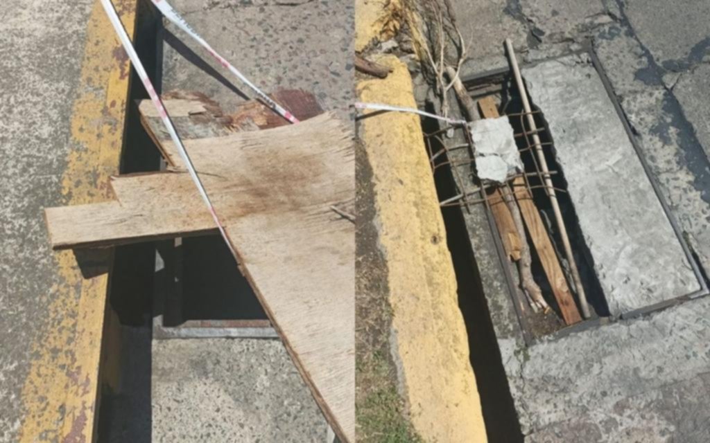Desde hace varios días, un pozo sin tapa en 62 y 25