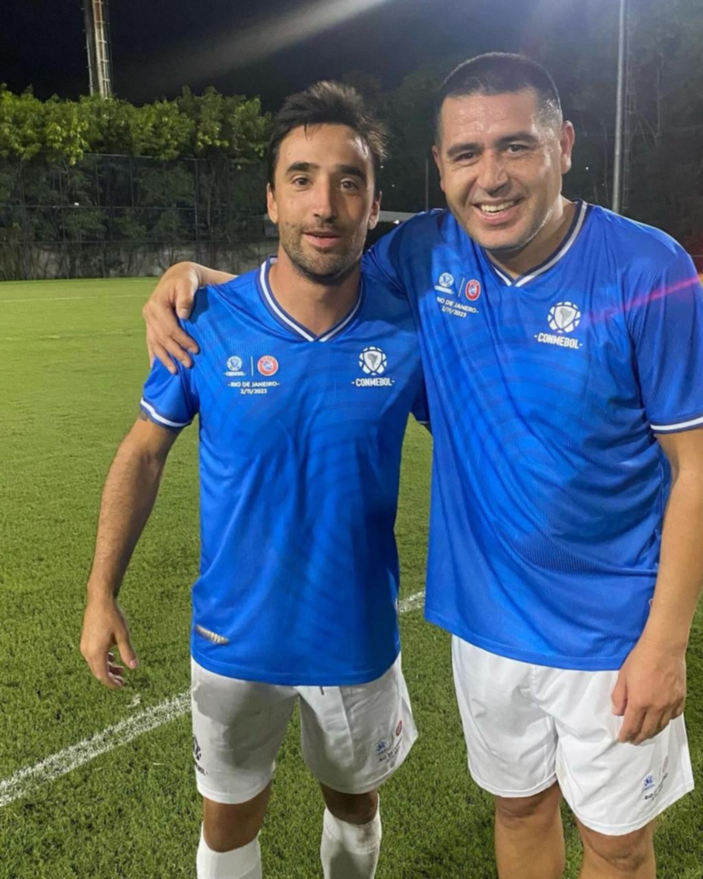 Riquelme se lució en el “partido de las leyendas”