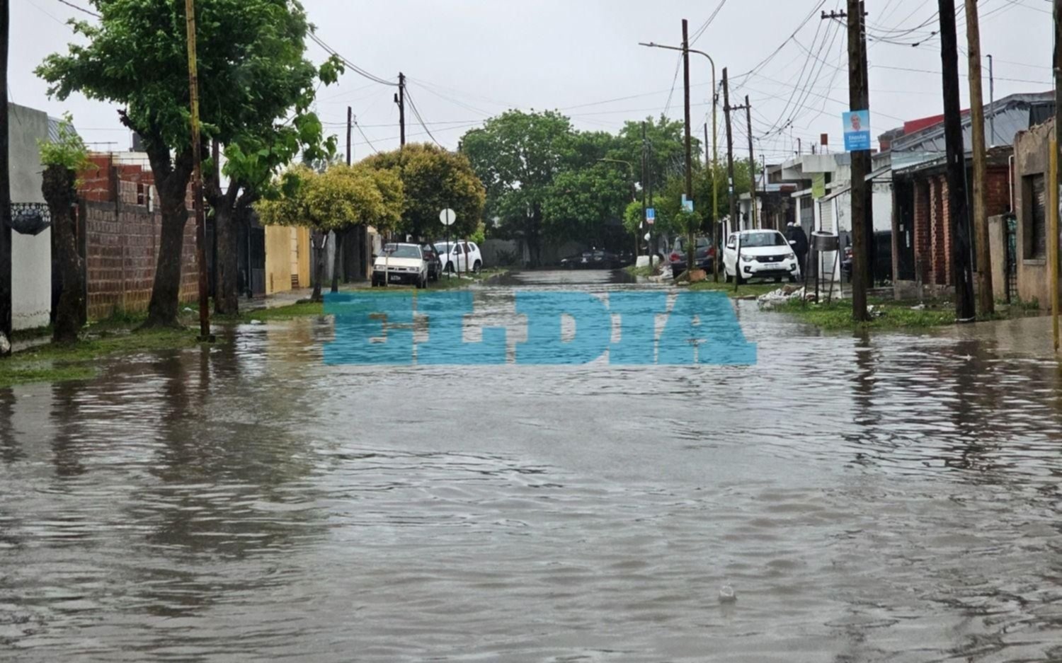 Calles anegadas y árboles tumbados por la tormenta en la Región