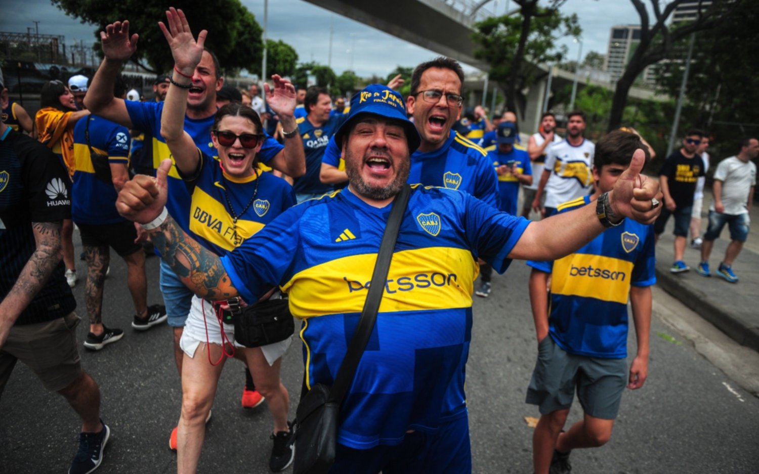 Caótico ingreso de los hinchas de Boca al Maracaná