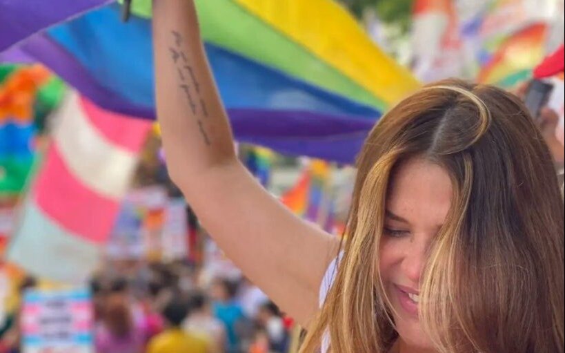 Picantes declaraciones de Nazarena Vélez al participar de la Marcha del Orgullo: "Comentarios imbéciles sin empatía" 
