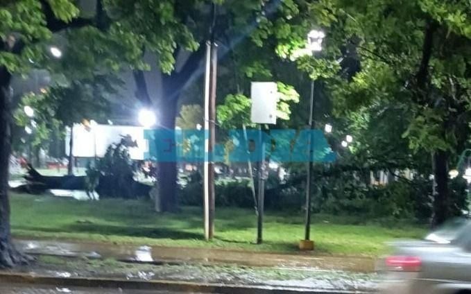 Varias zonas de La Plata afectadas por el corte de luz en medio del temporal de lluvia