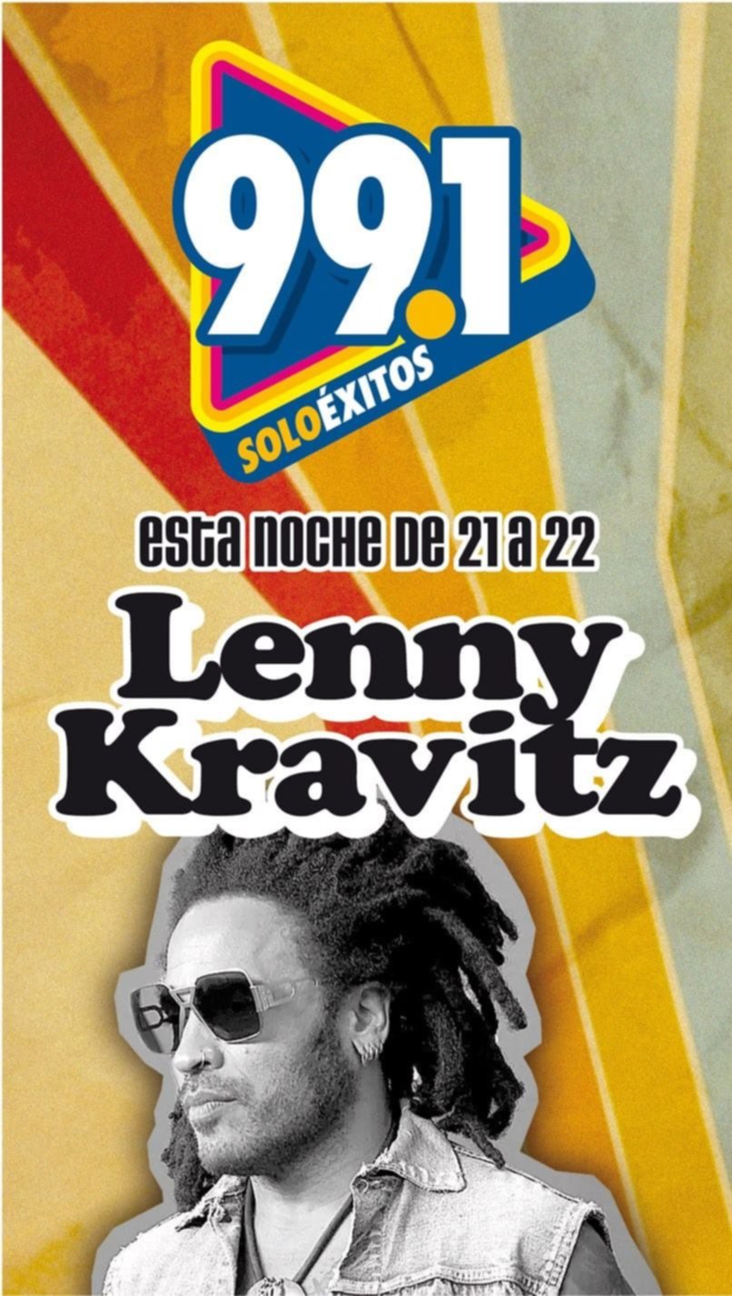 Lenny Kravitz será protagonista esta noche del especial de Éxito FM 99.1