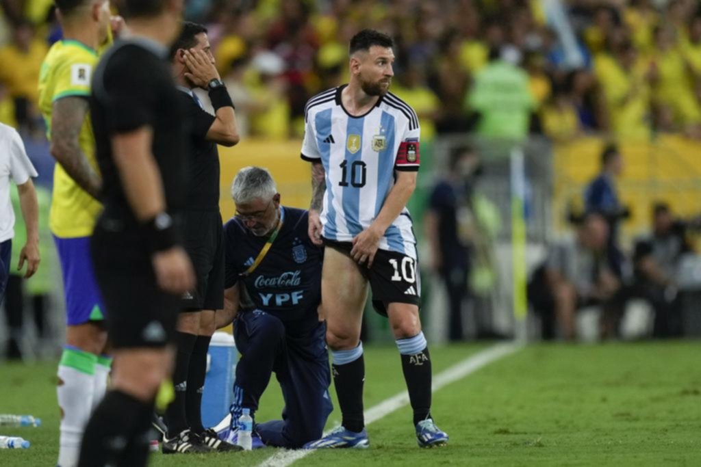 Messi mostró su liderazgo en un Maracaná muy caliente, pero debió salir por una molestia