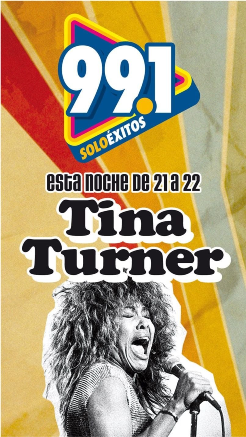 Tina Turner será protagonista esta noche del especial de Éxito FM 99.1
