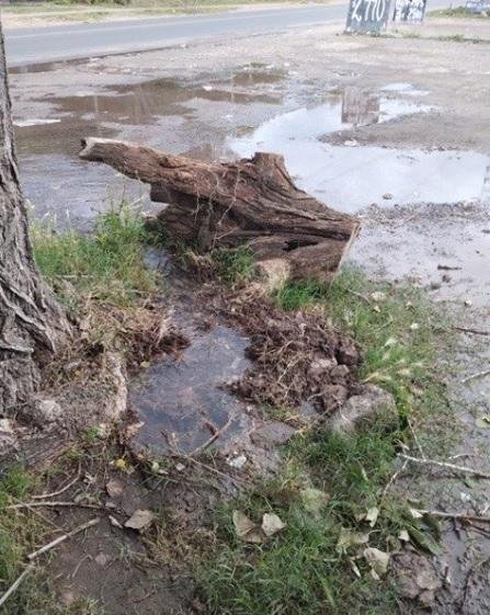 Baja presión en San Carlos por una filtración