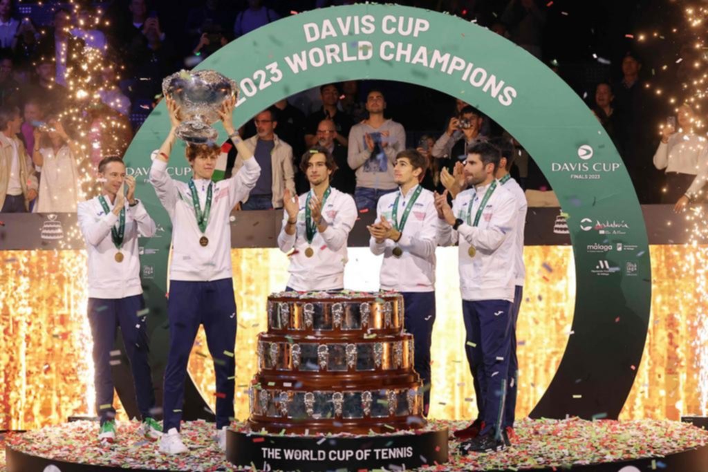 Con Sinner como líder, Italia volvió a conquistar la Copa Davis tras 47 años