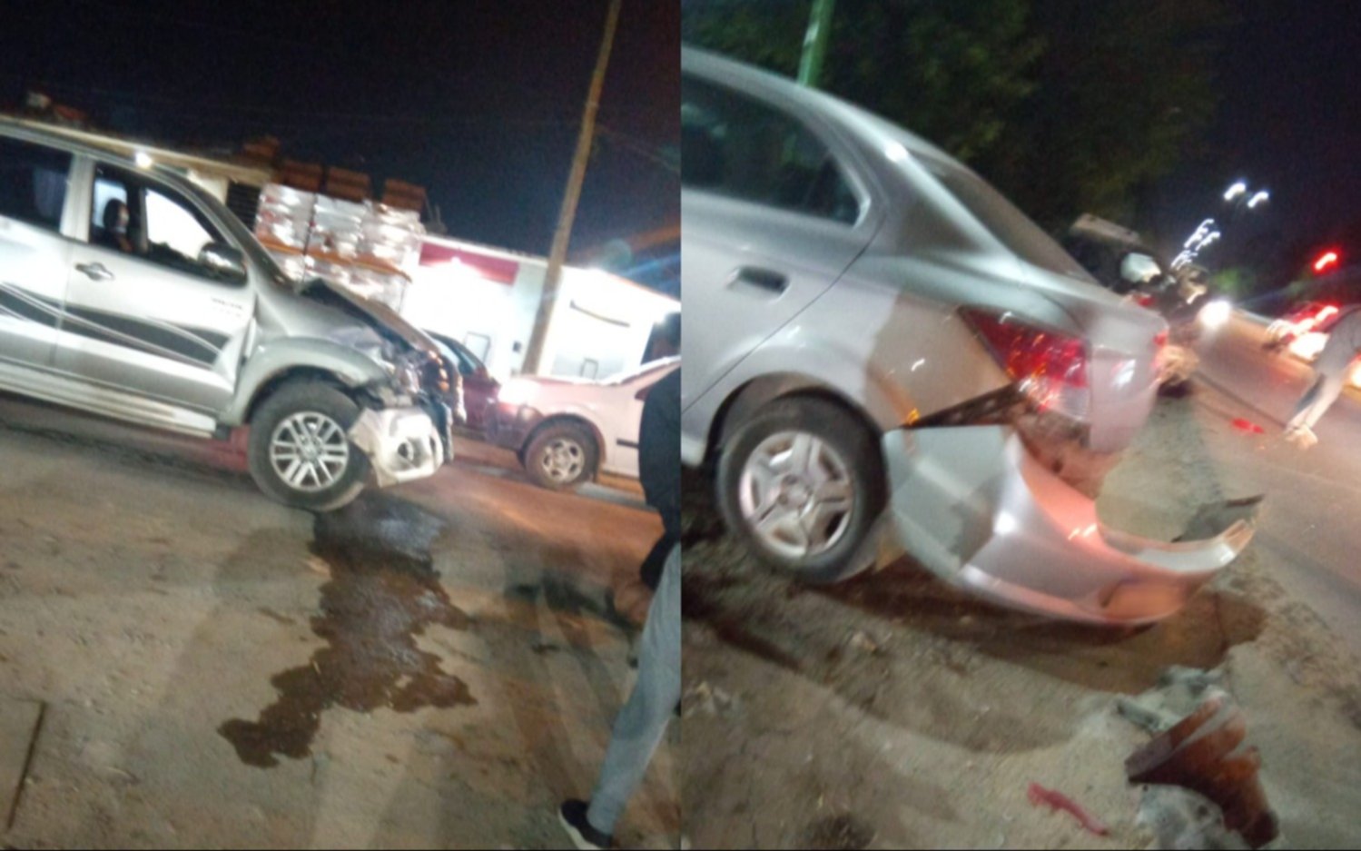 Una Hilux perdió el control en La Plata y se llevó puesto varios autos estacionados: hay heridos