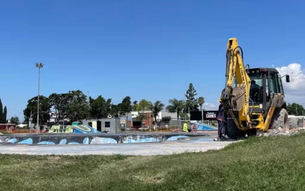 San Nicolás: comenzaron los trabajos para renovar el Skatepark